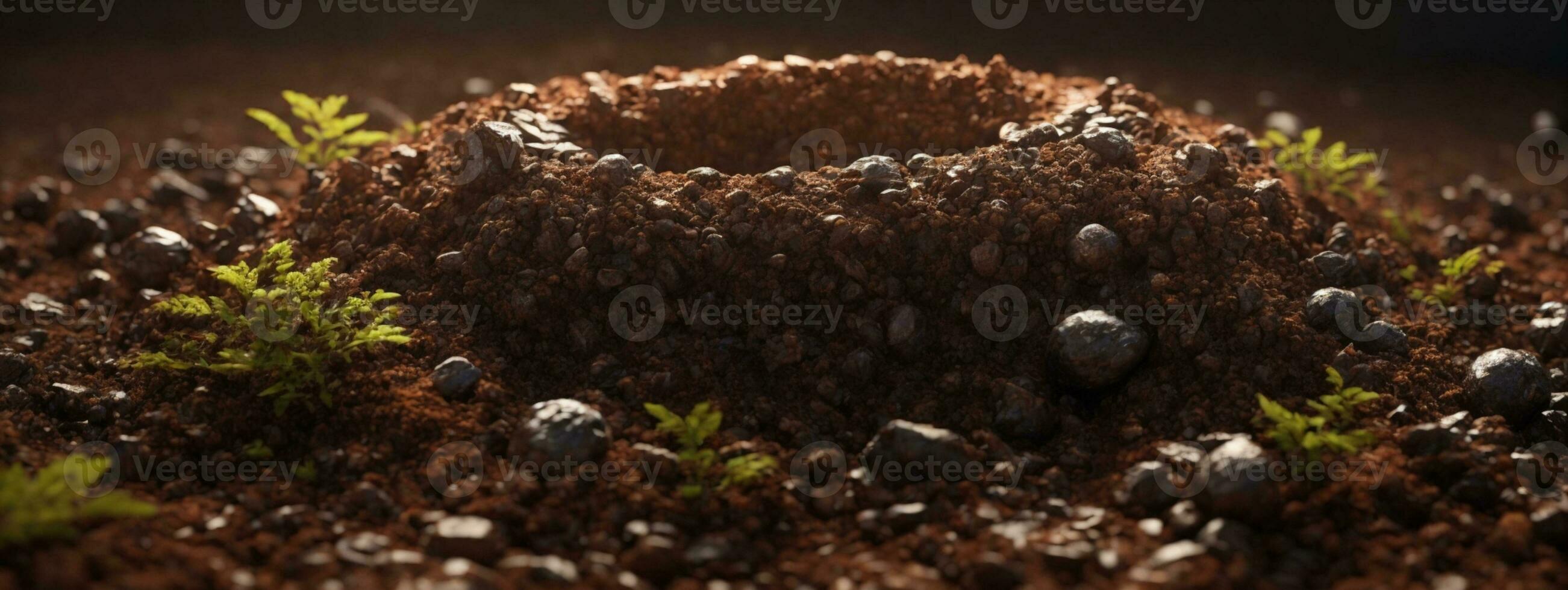 Soil. AI generated photo