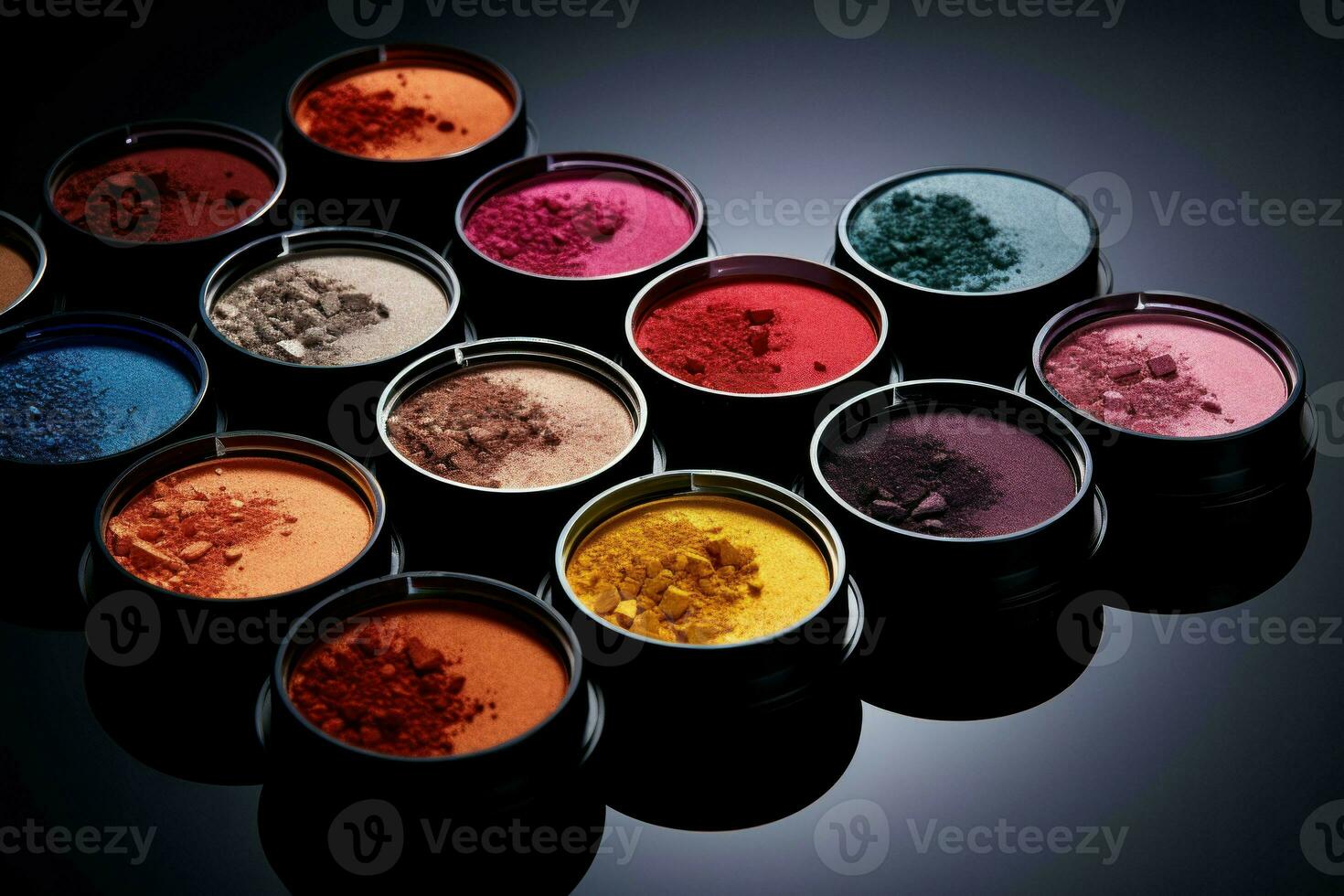 Eyeshadow cosmetics powder. Generate AI photo