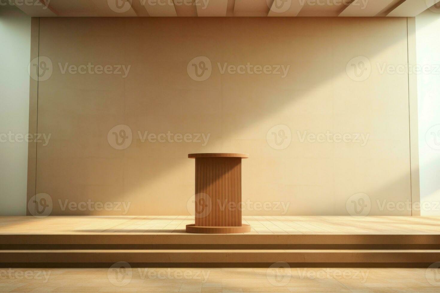 Inviting Empty space podium pastel. Generate Ai photo