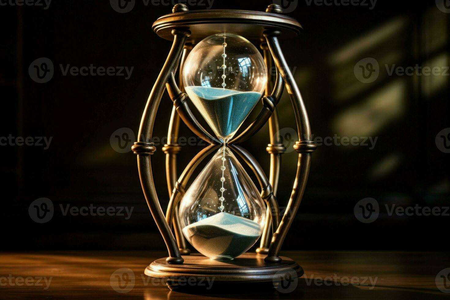 Sturdy Big hourglass. Generate Ai photo