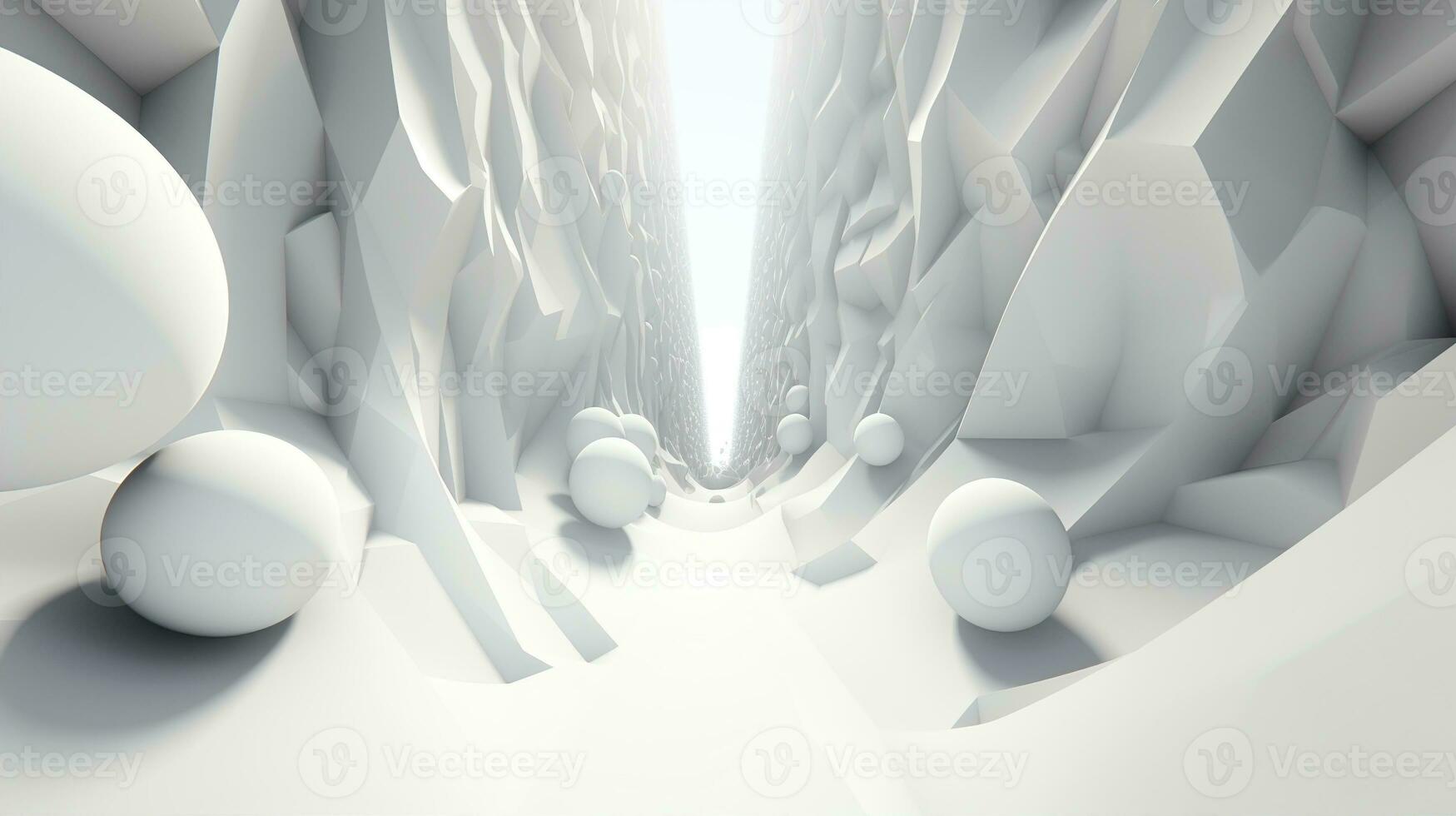 White abstract background, in the style of light white and light gray. Created with Generative AI photo