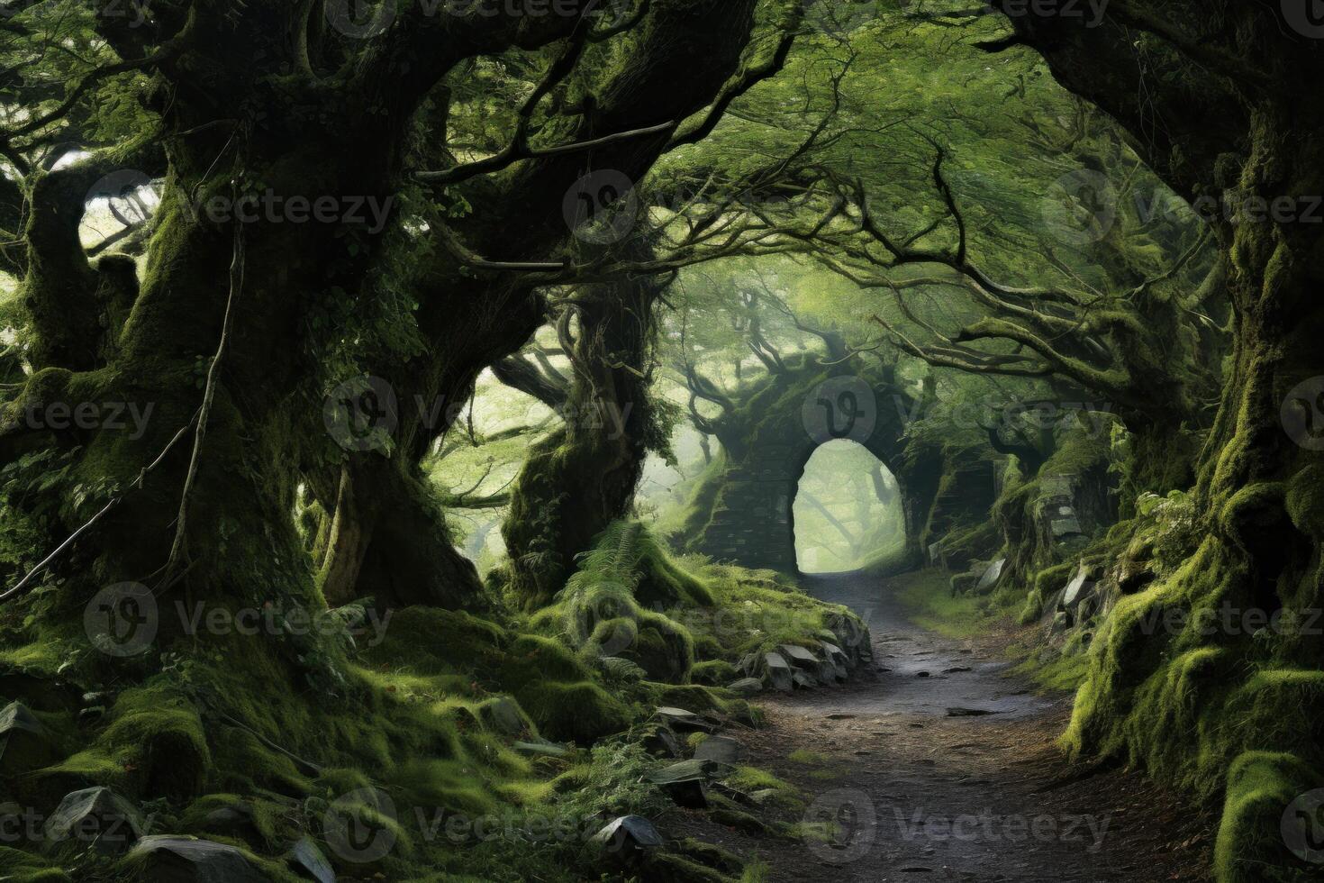 Forest druid. Generate Ai photo