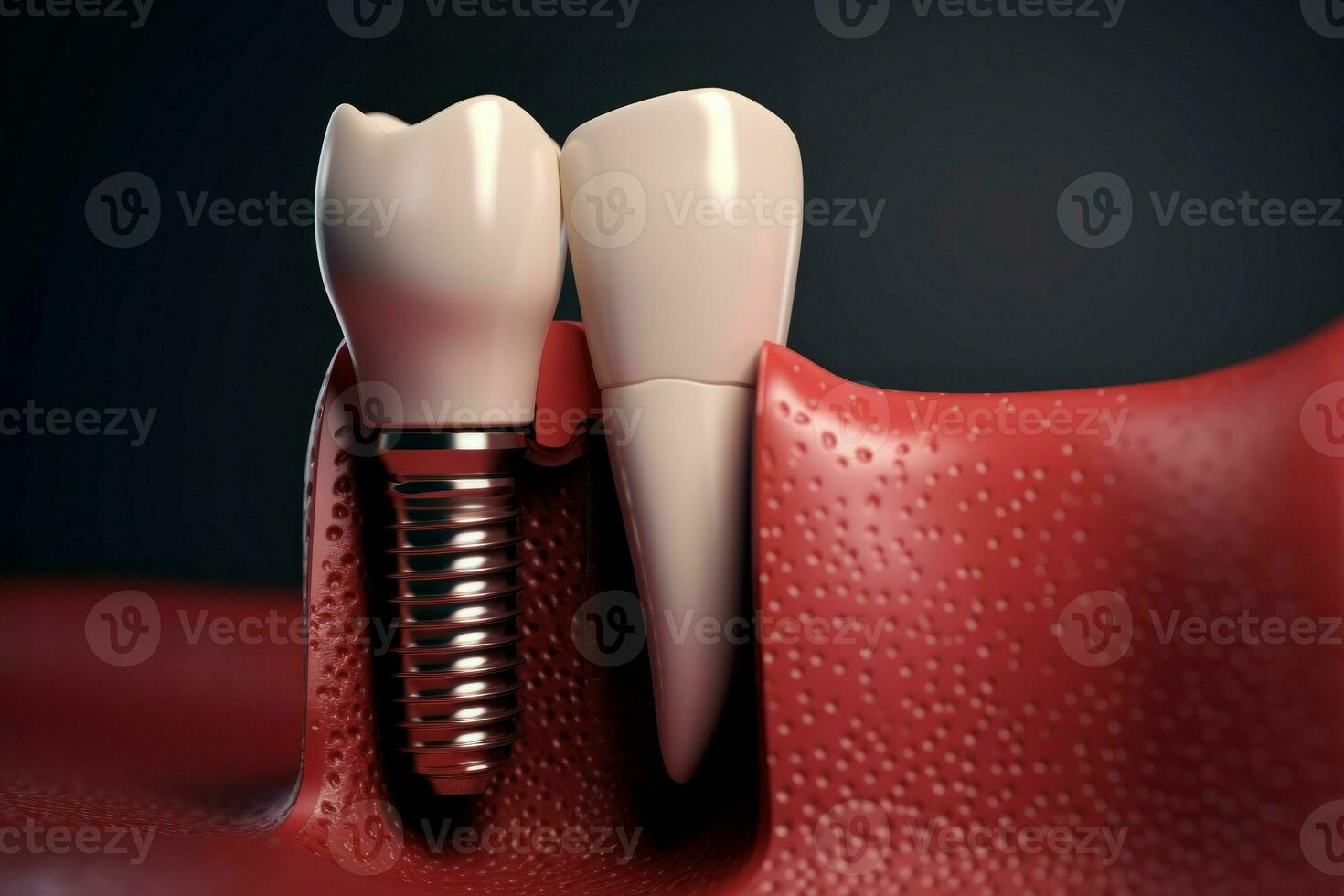 innovador dental cuidado implante. generar ai foto