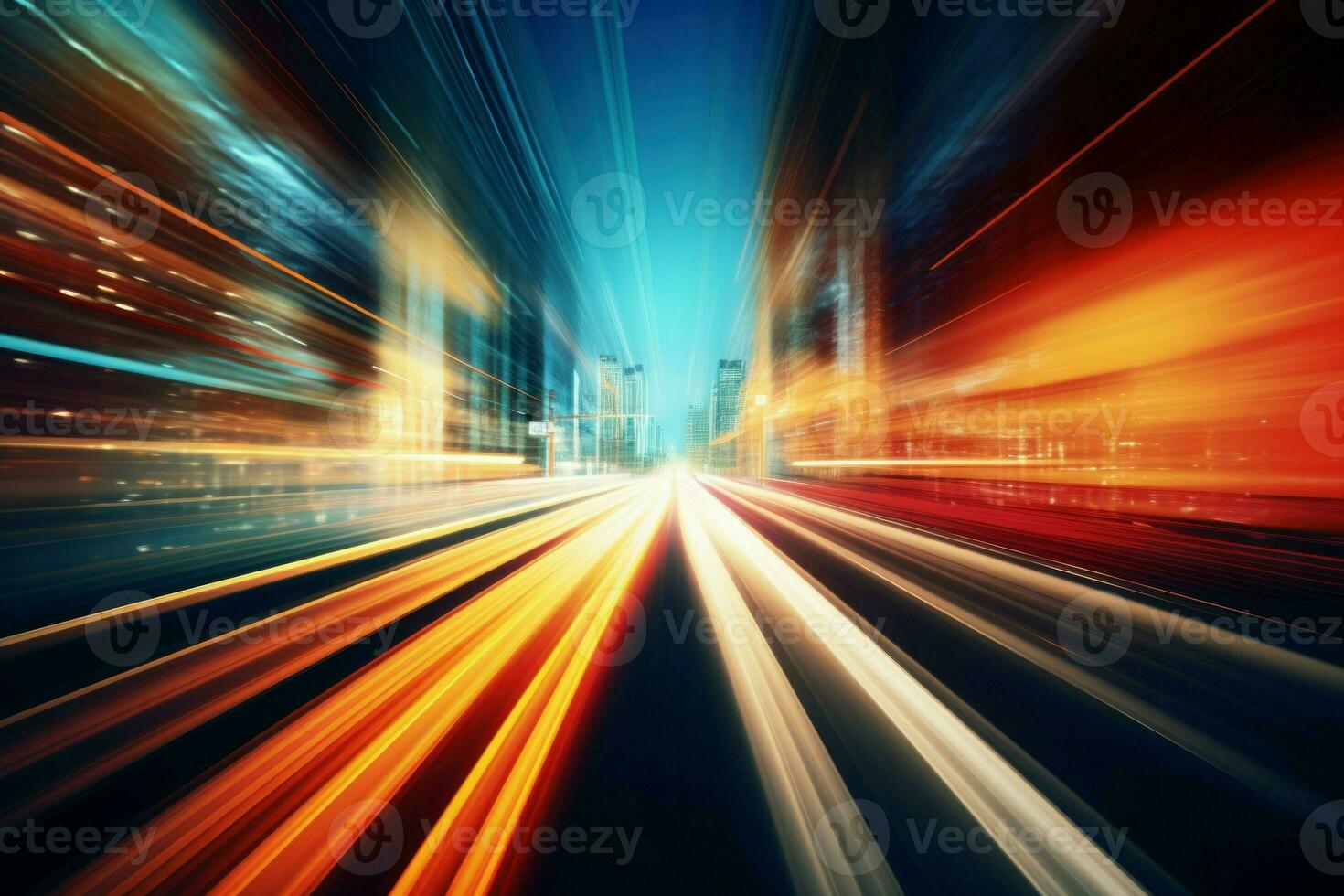 Rapid Digital data flow motion. Generate Ai photo