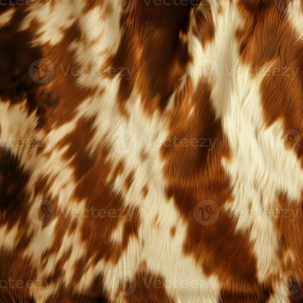 Cow fur banner. Generate Ai photo