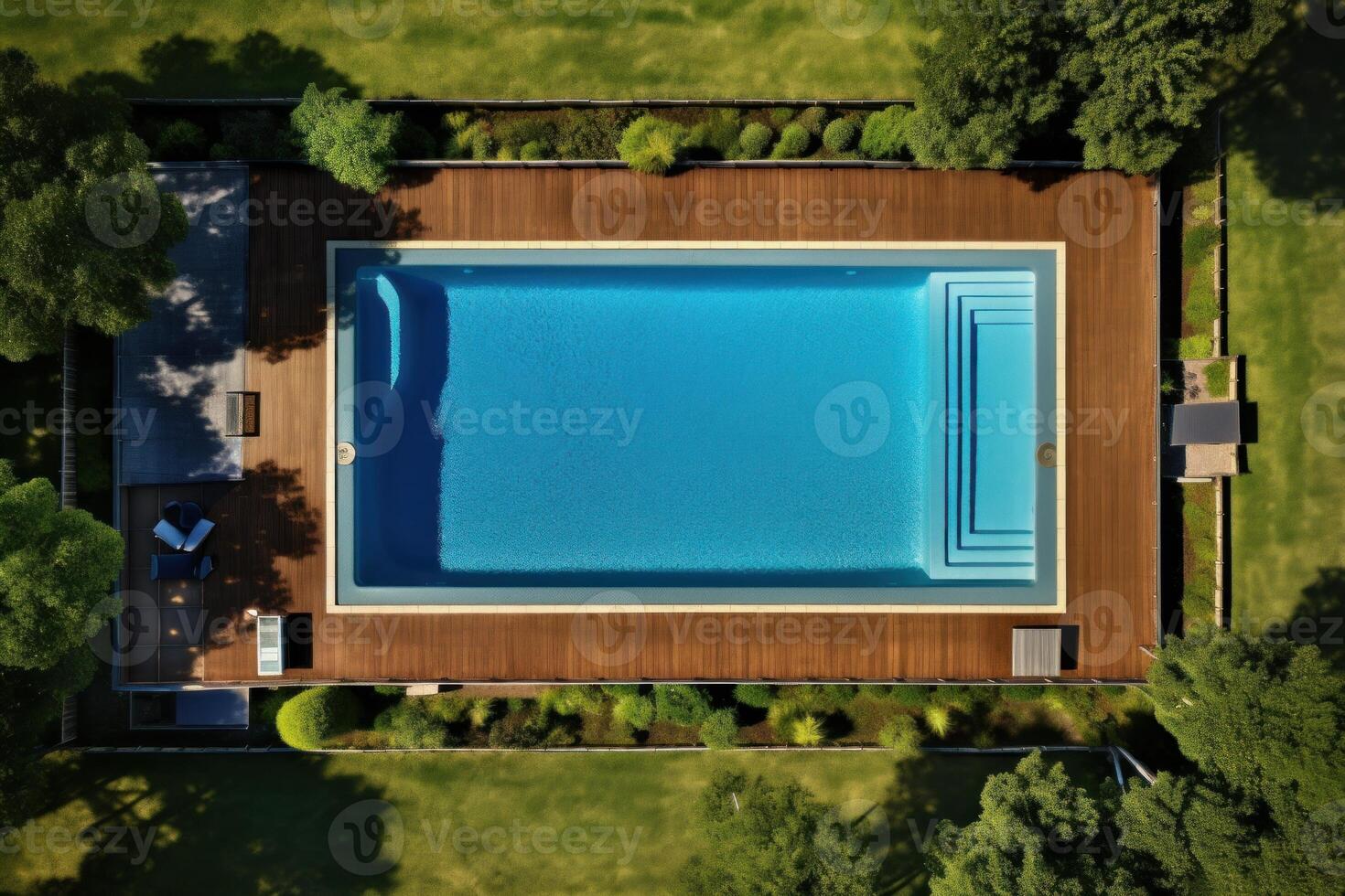 Spacious House with swimming pool home. Generate Ai photo