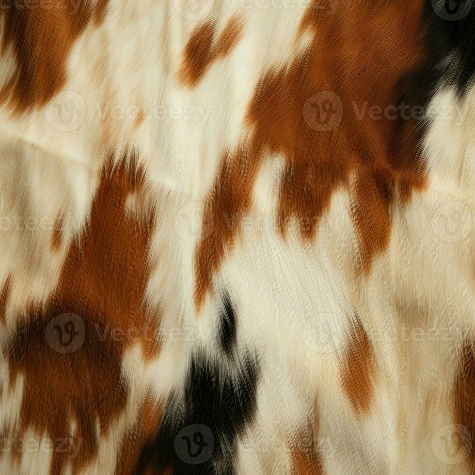 Striking Cow fur banner. Generate Ai photo