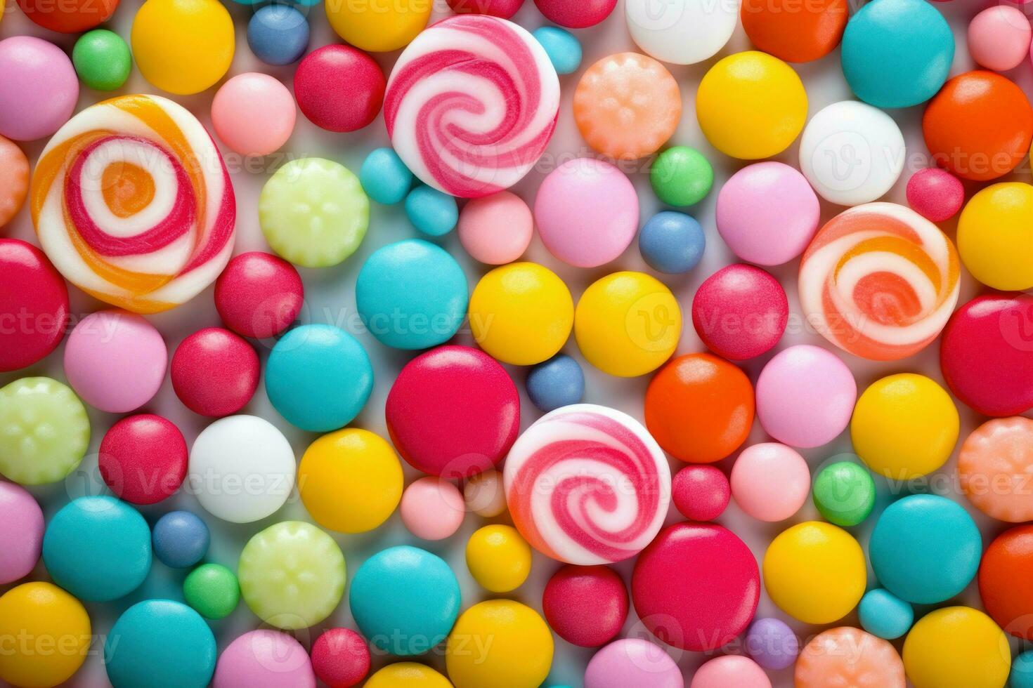 Vibrant Colorful candy background. Generate Ai photo