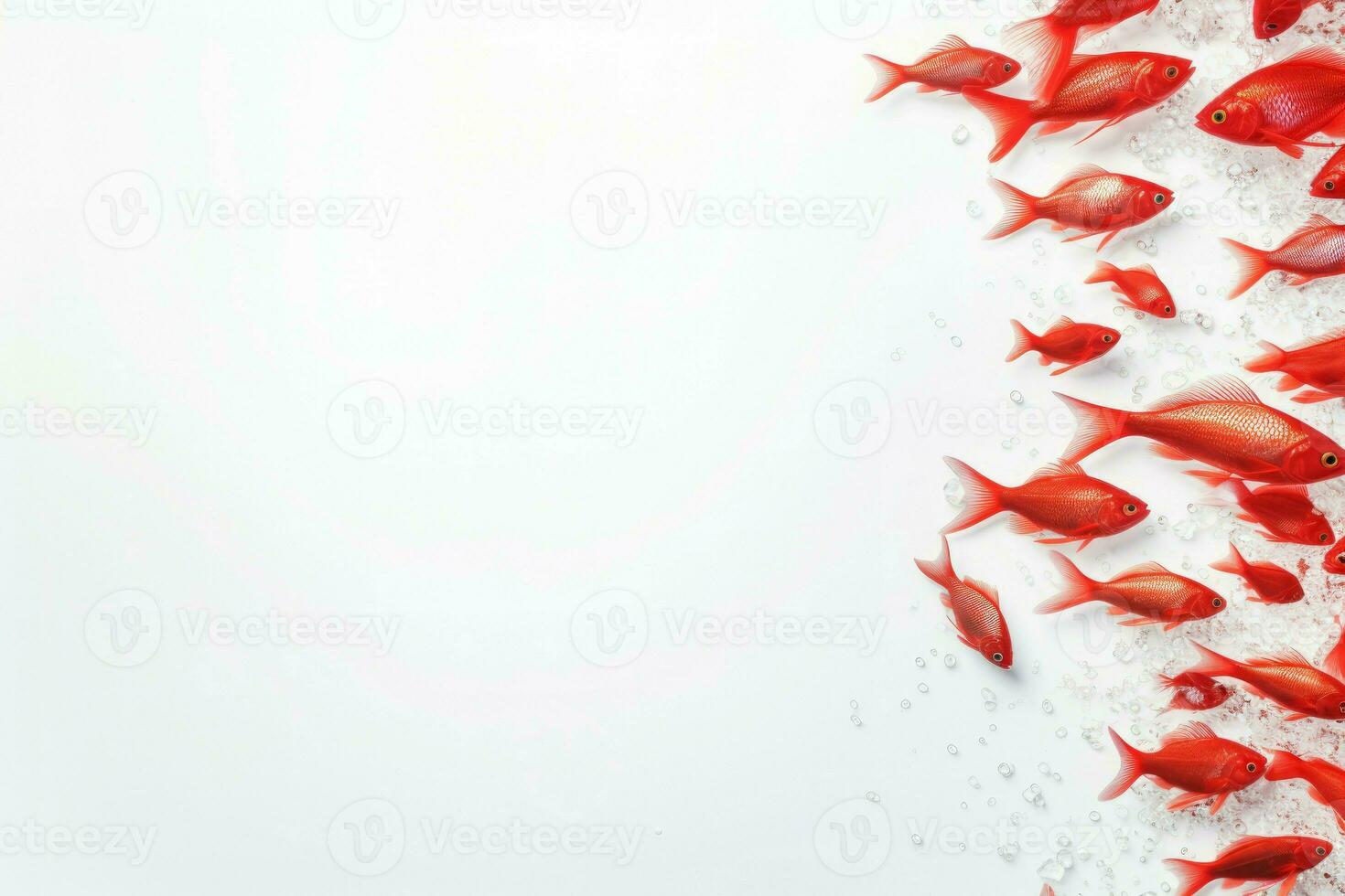 Vibrant Fish mockup background. Generate Ai photo