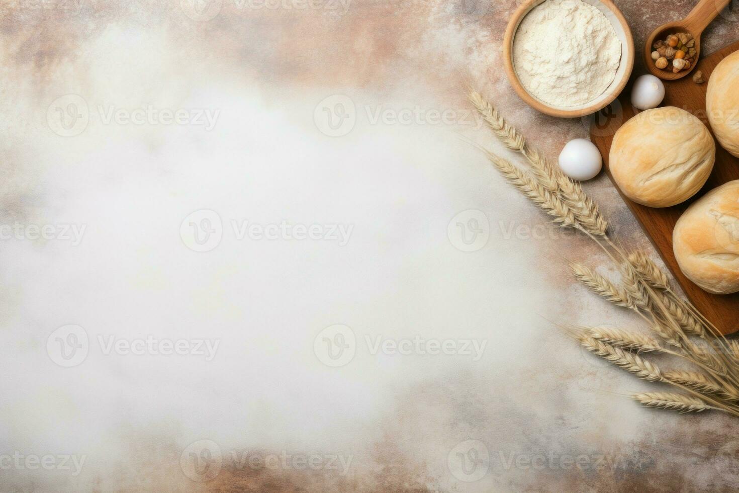 Raw Dough background. Generate Ai photo