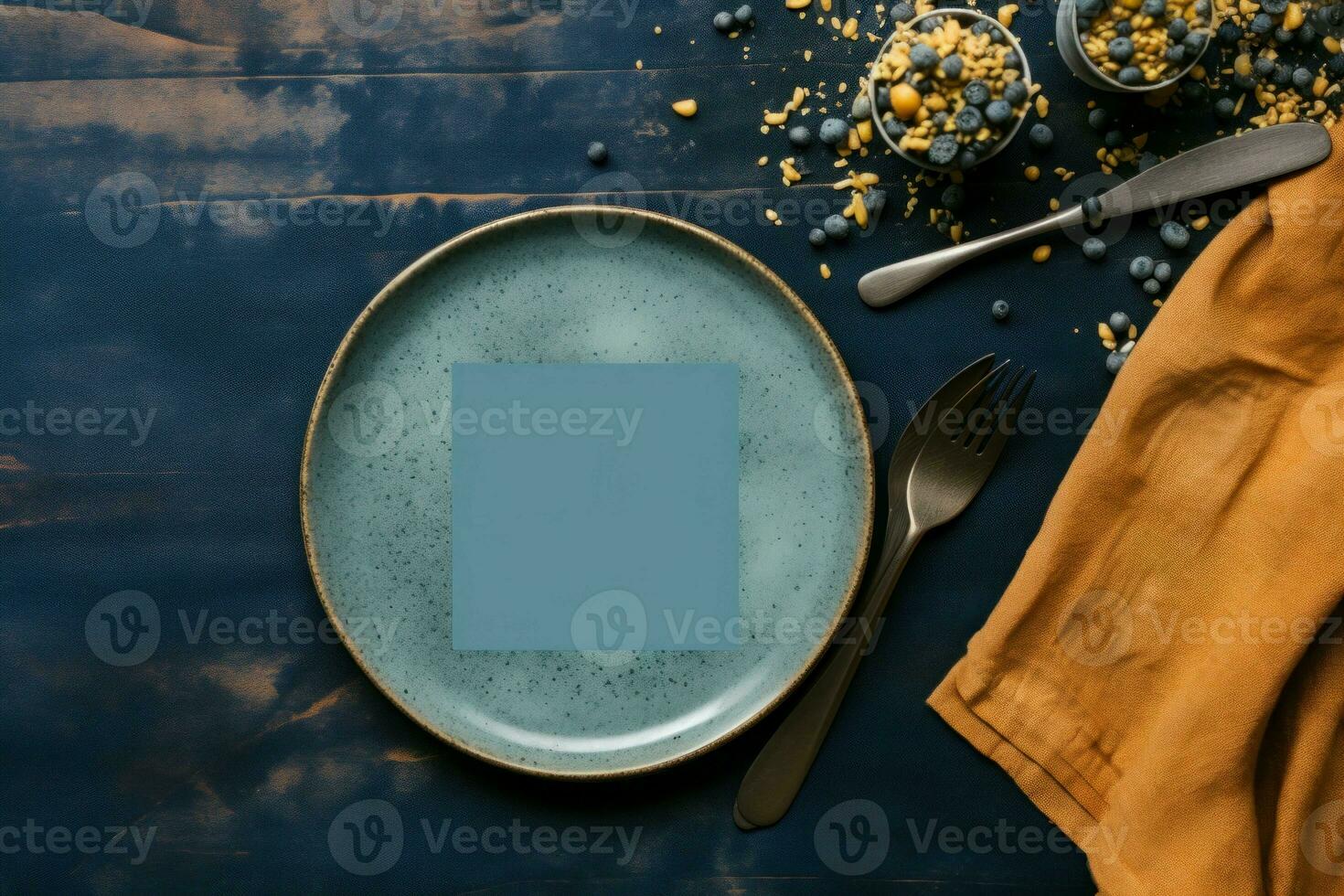 Appetizing Food day mockup background. Generate Ai photo