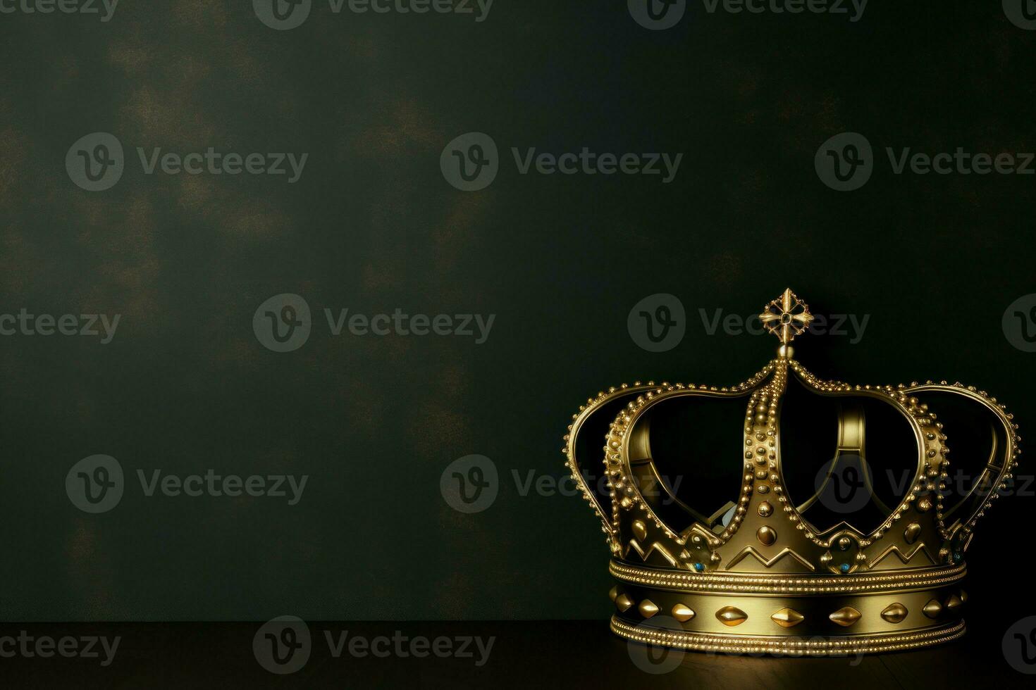 Majestic Crown background. Generate Ai photo