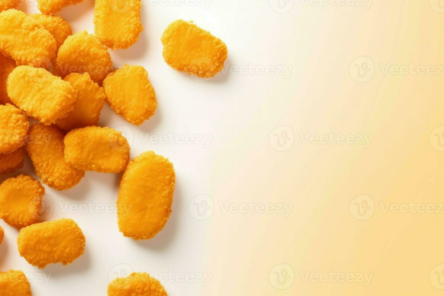 Eye-catching Chicken nuggets banner. Generate Ai photo