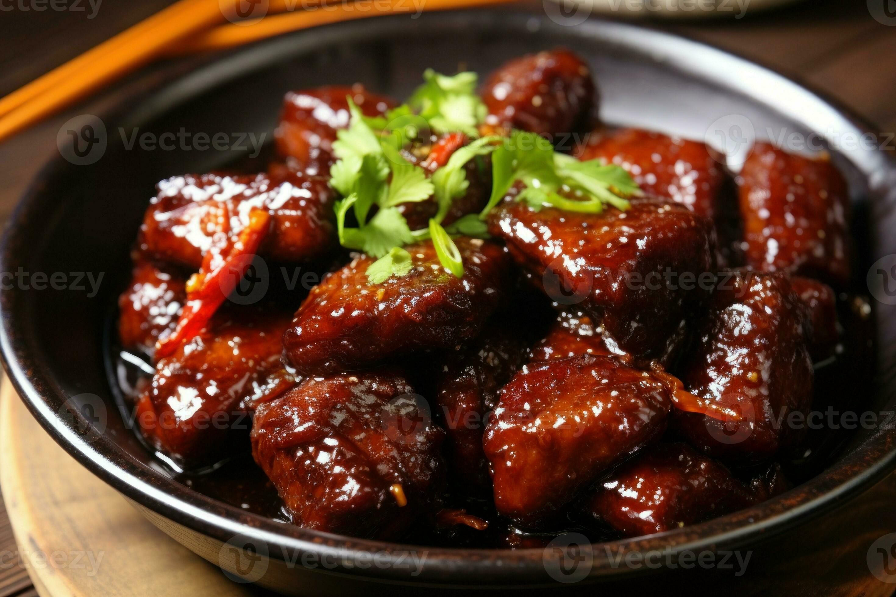 Savory Chinese dish pork. Generate Ai 29176165 Stock Photo at Vecteezy
