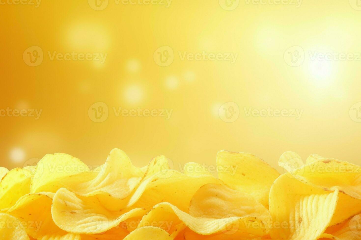 Chips banner snack food. Generate Ai photo