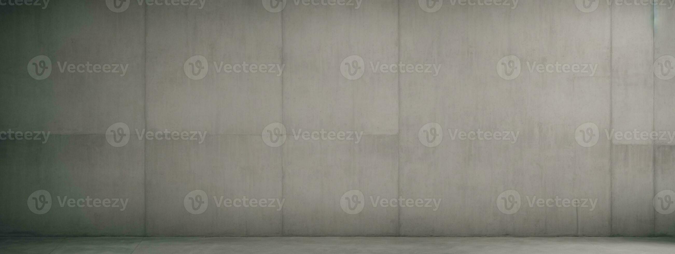 Wide concrete background wall texture for composing. AI generated photo