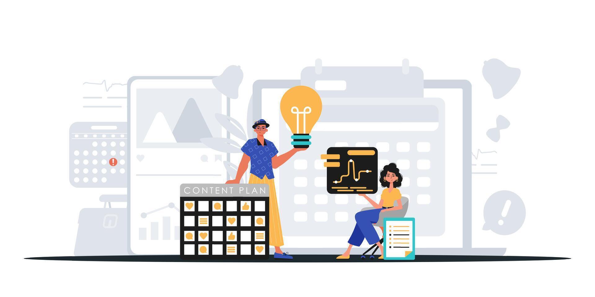 Digital Marketing Team. Ready to use banner vector