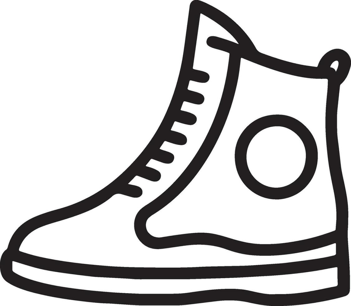 Stylish Sneakers, Footwear, and Shoelaces - Iconic Fashion for Men and Women vector