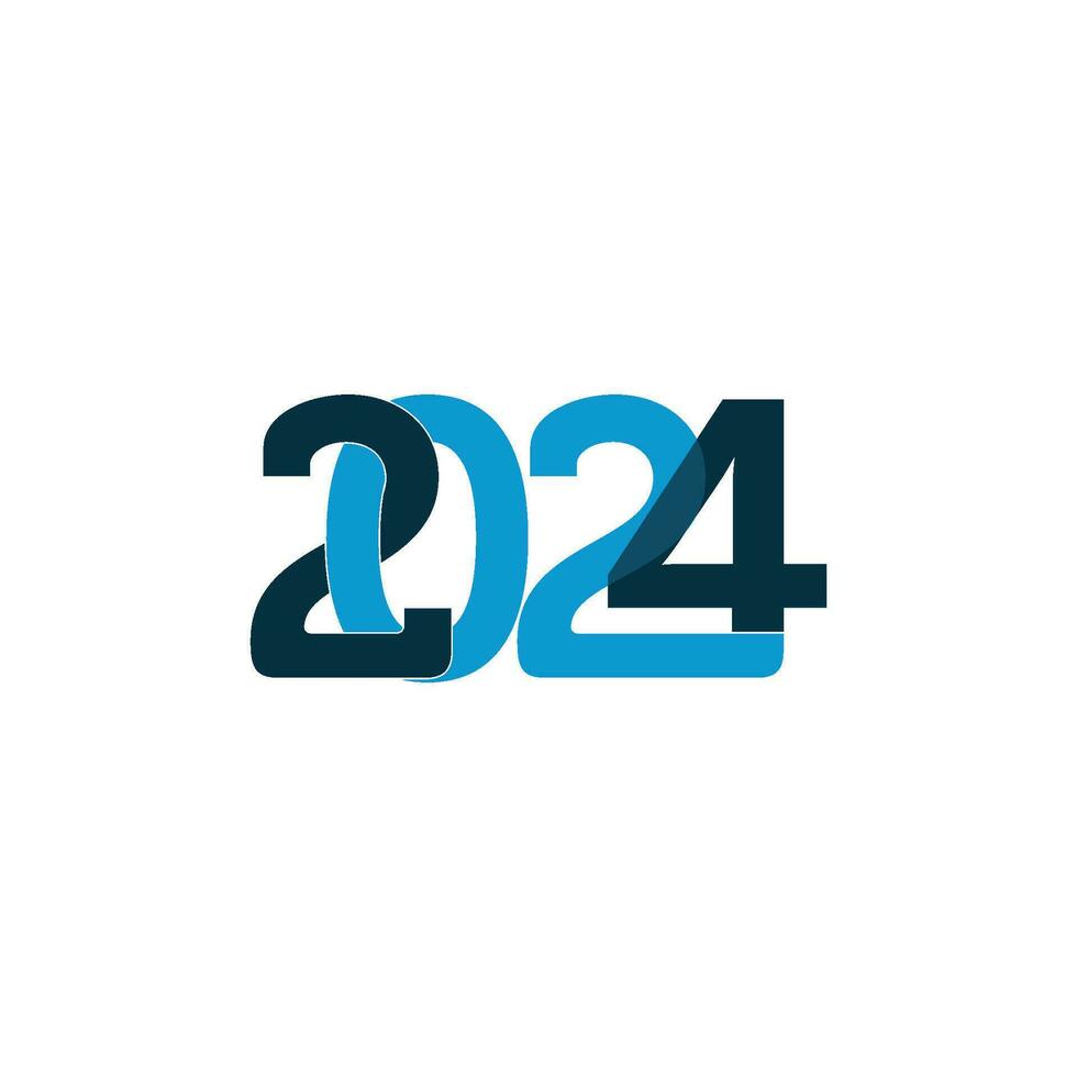 2024 logo vector, creative 2024 letter logo icon template vector