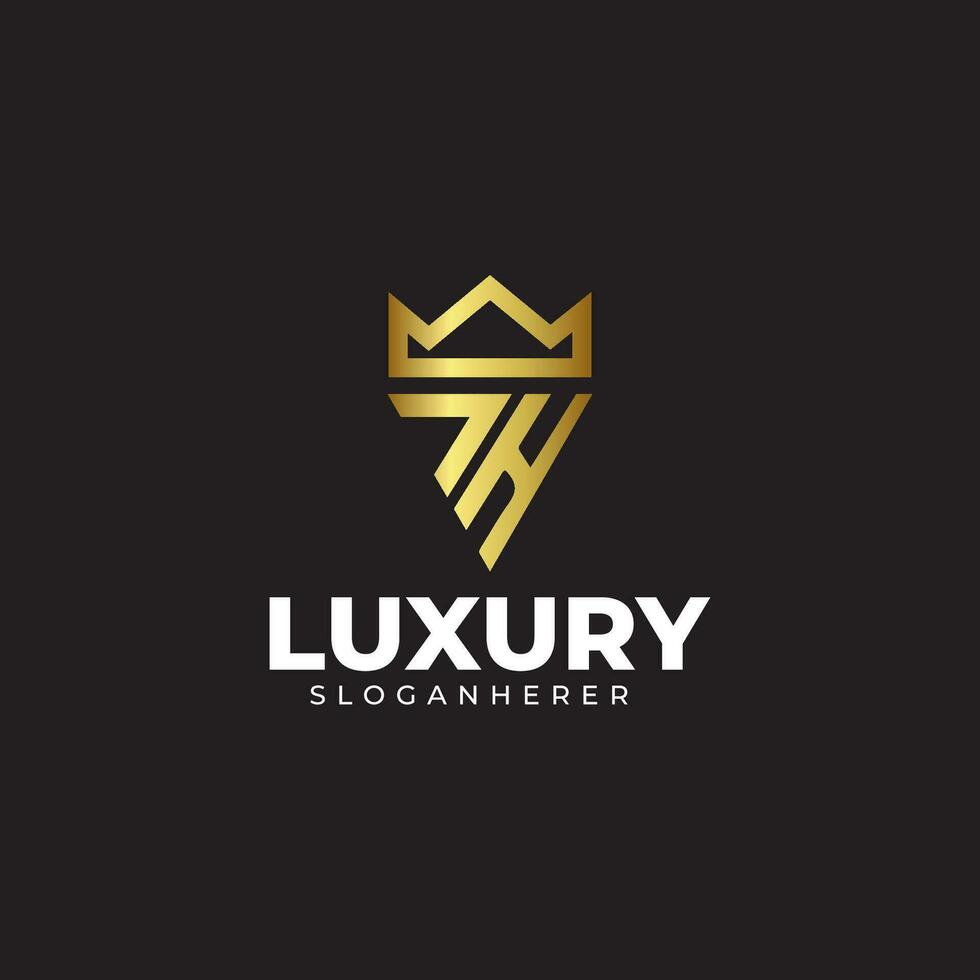 Luxury Letter Logo Design for luxury brand Shop vector