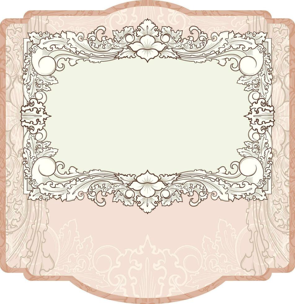 Vintage frame.Decorative border frames, retro style. vector