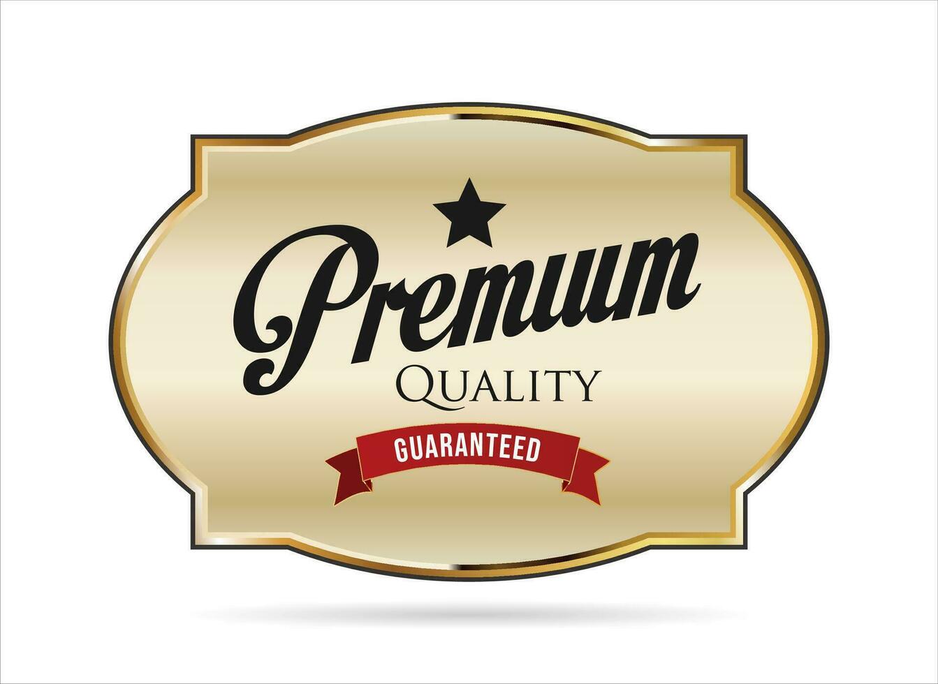 Premium quality label retro design vector collection