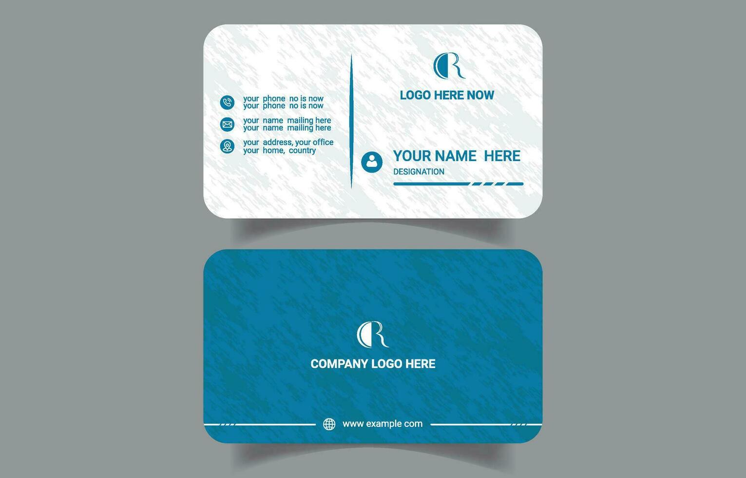 Modern  business card design template vector