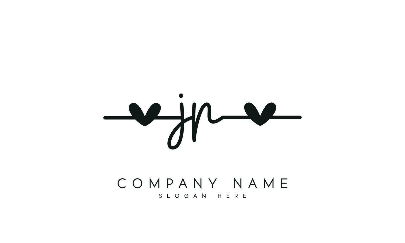 Handwriting JR logo design. JR logo design vector illustration on white background. free vector