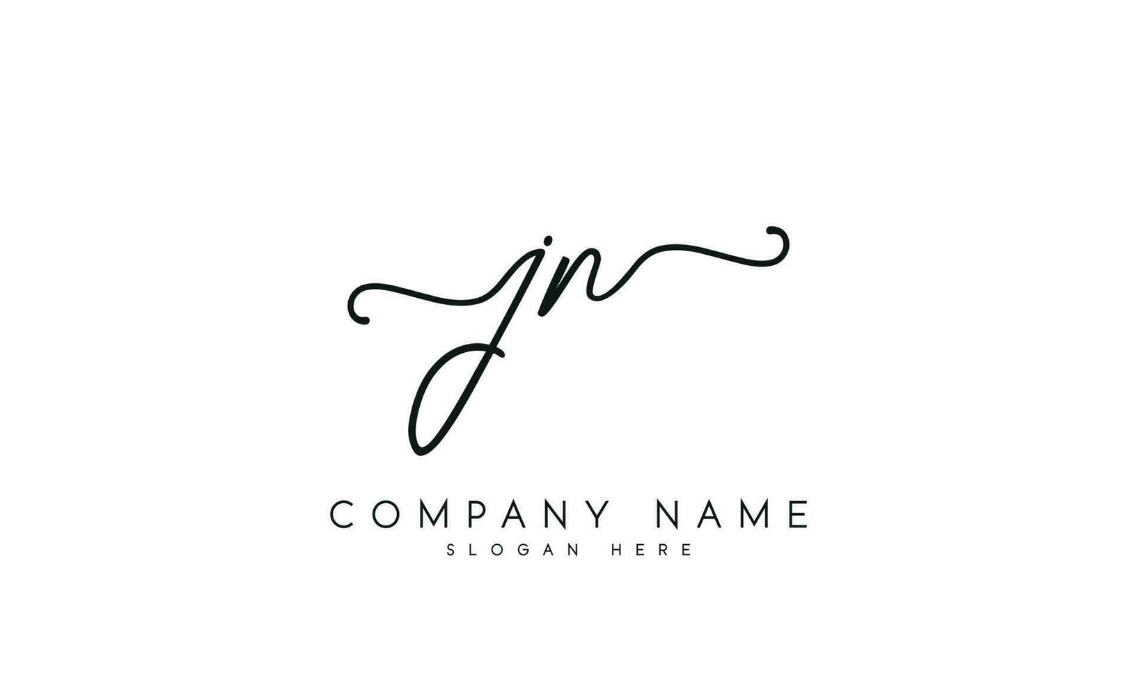 Handwriting JR logo design. JR logo design vector illustration on white background. free vector