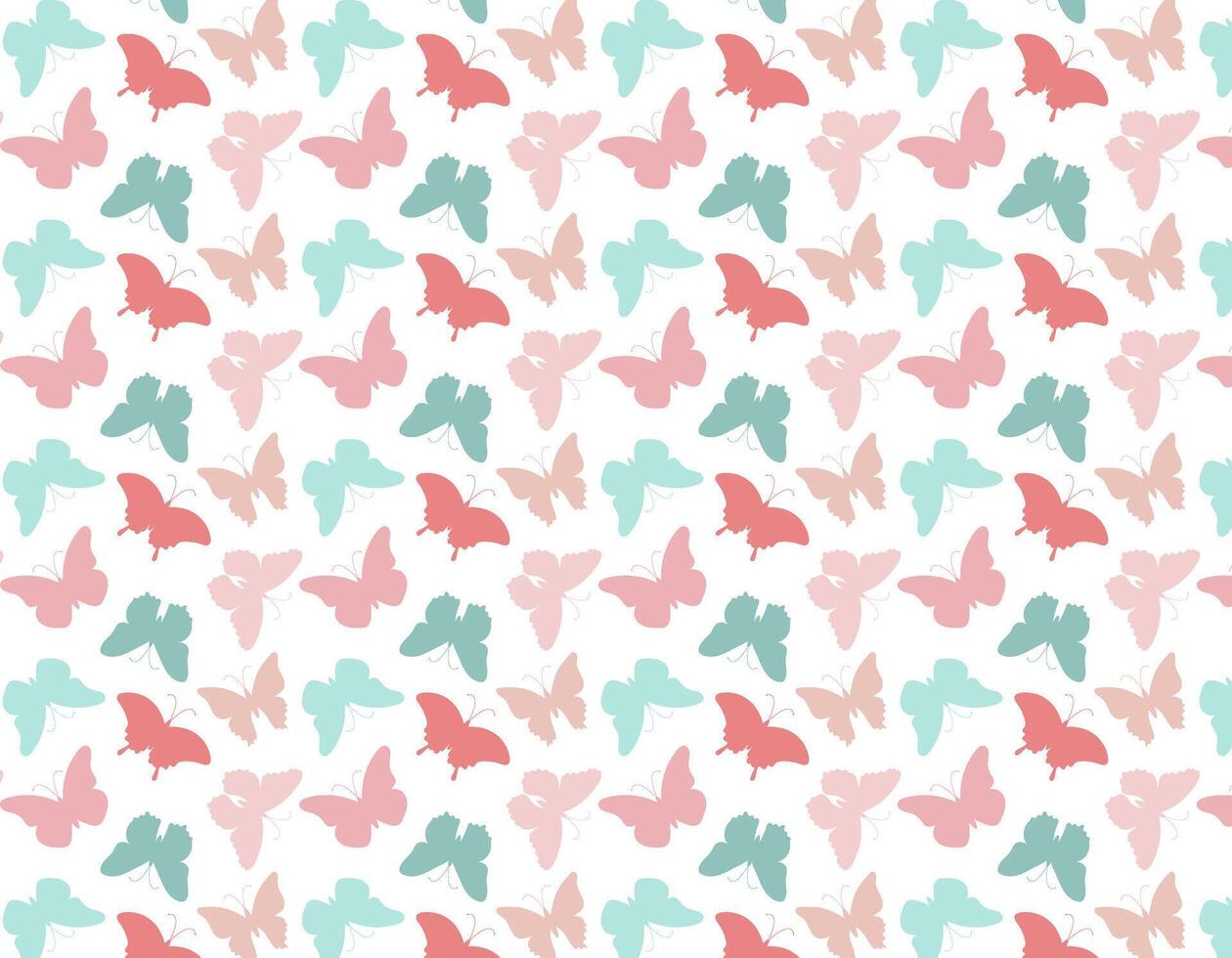 Pattern. Butterflies. Color pattern from different butterflies. Vector butterfly seamless repeat pattern design background.