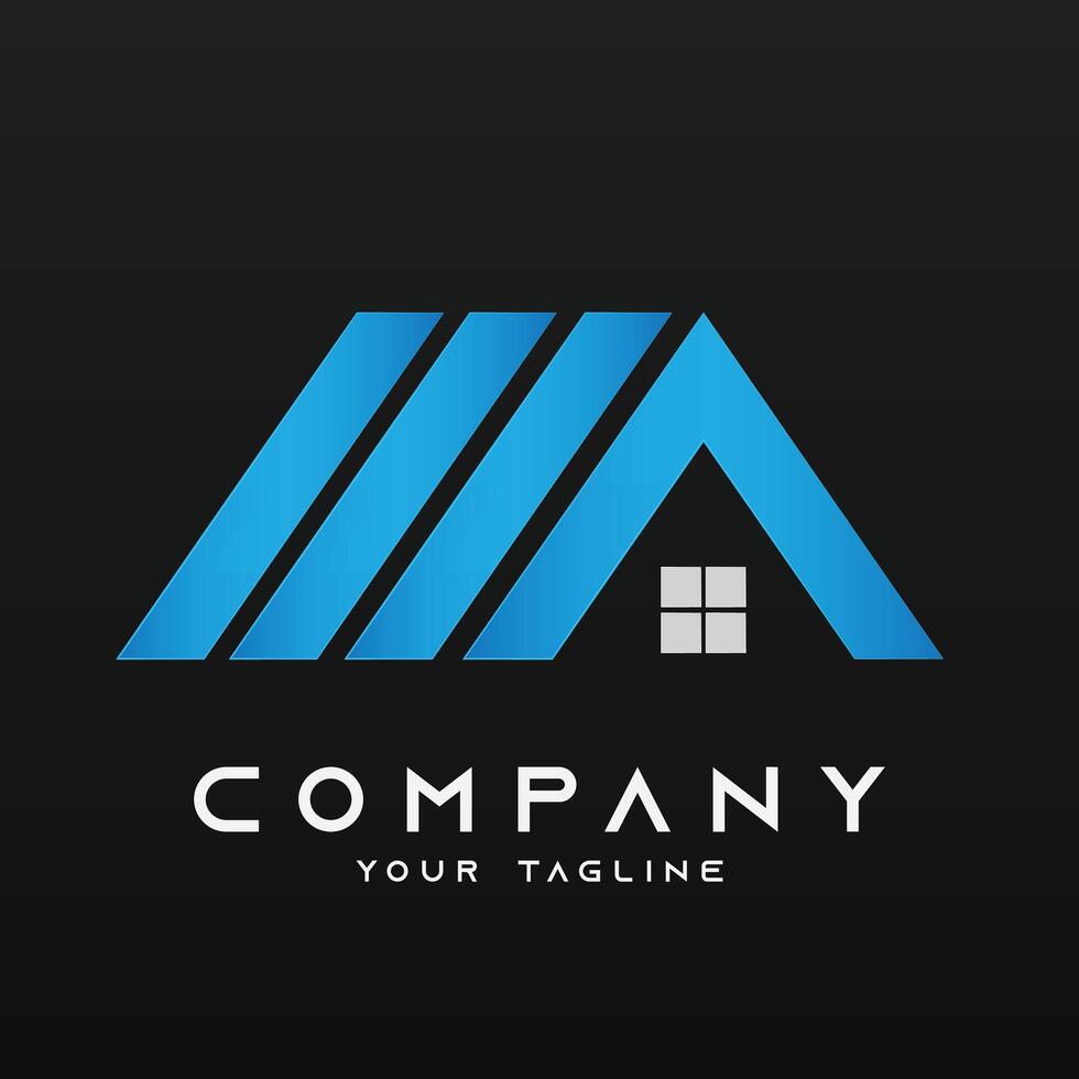 Logo vector and icon template of home building for real estate business