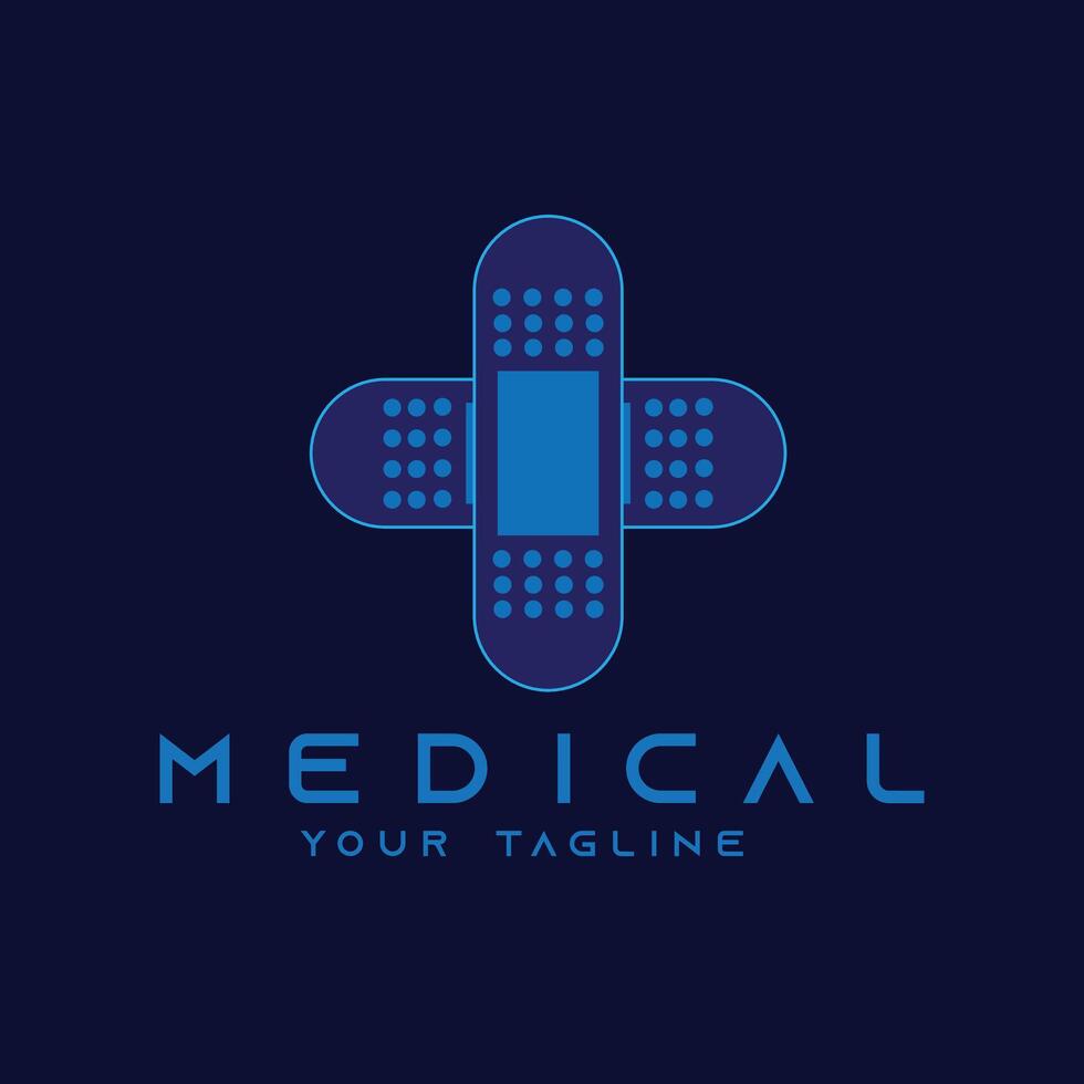 Logo vector and icon template of medical hostpital business