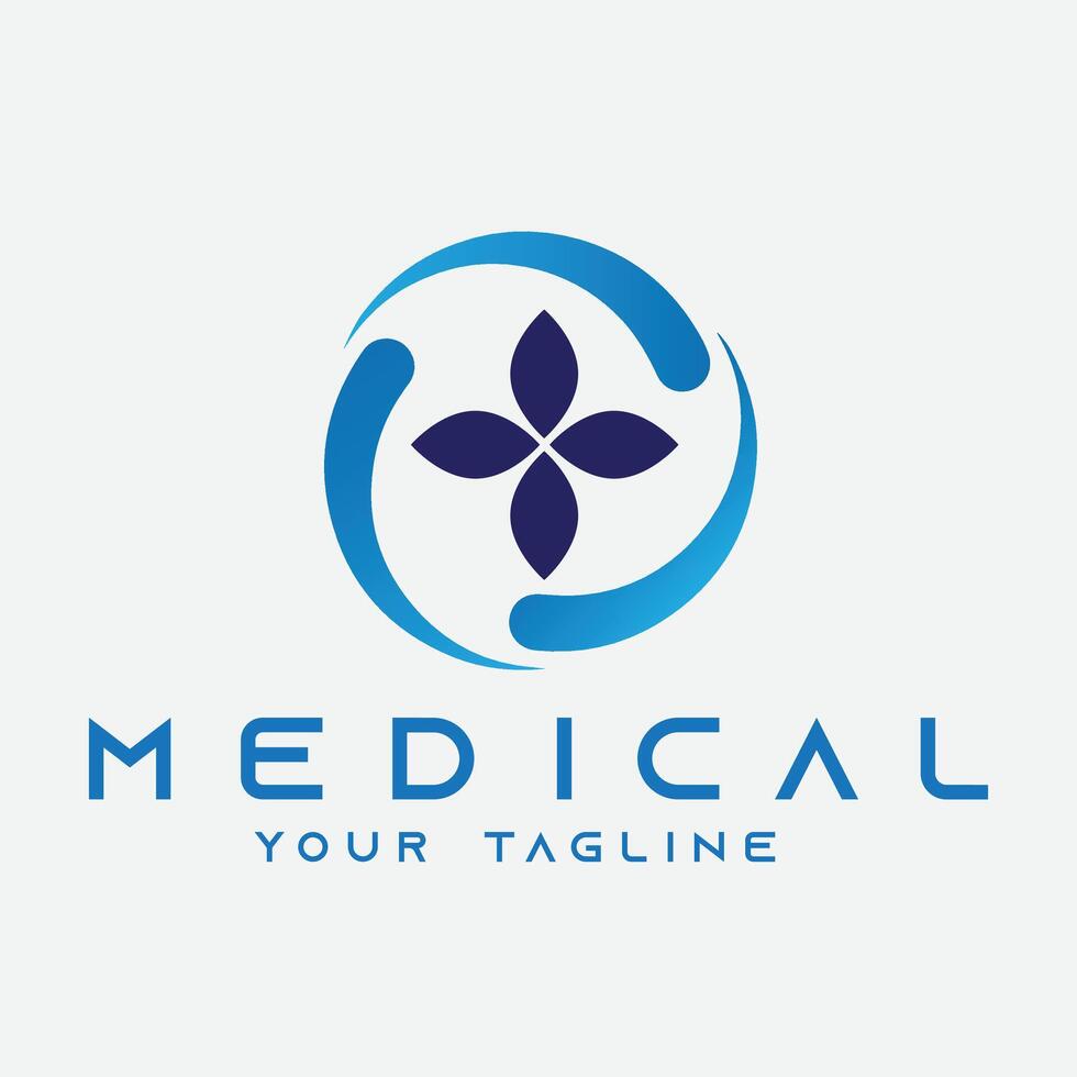 Logo vector and icon template of medical hostpital business