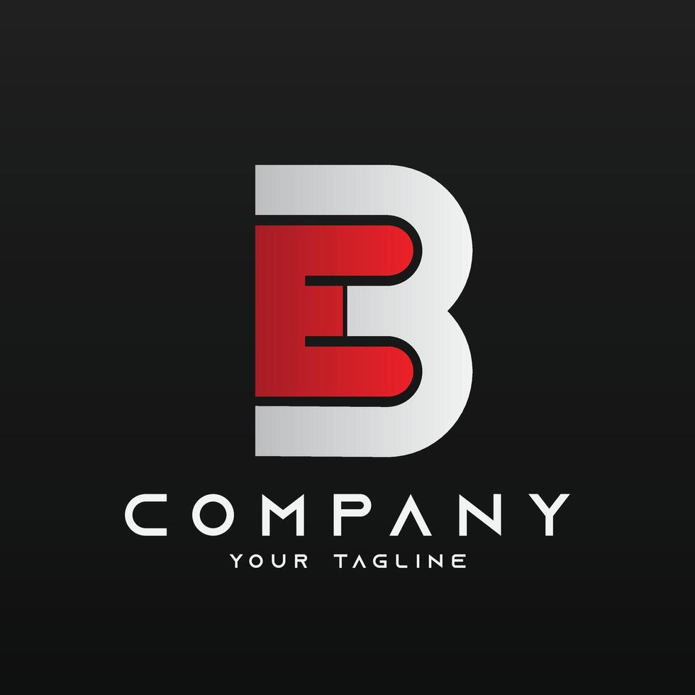 Alphabet logo illustration logo vector of letter BE