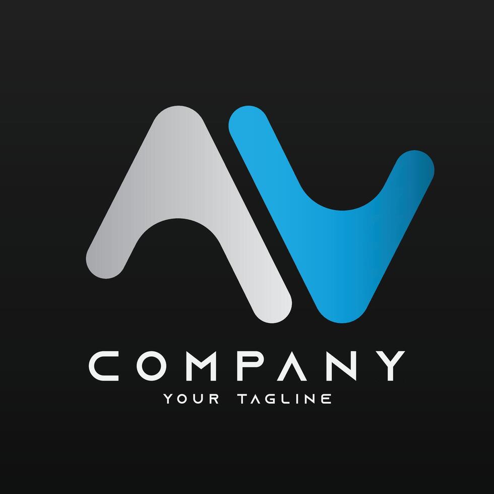 Letter alphabet AA logo vector icon template