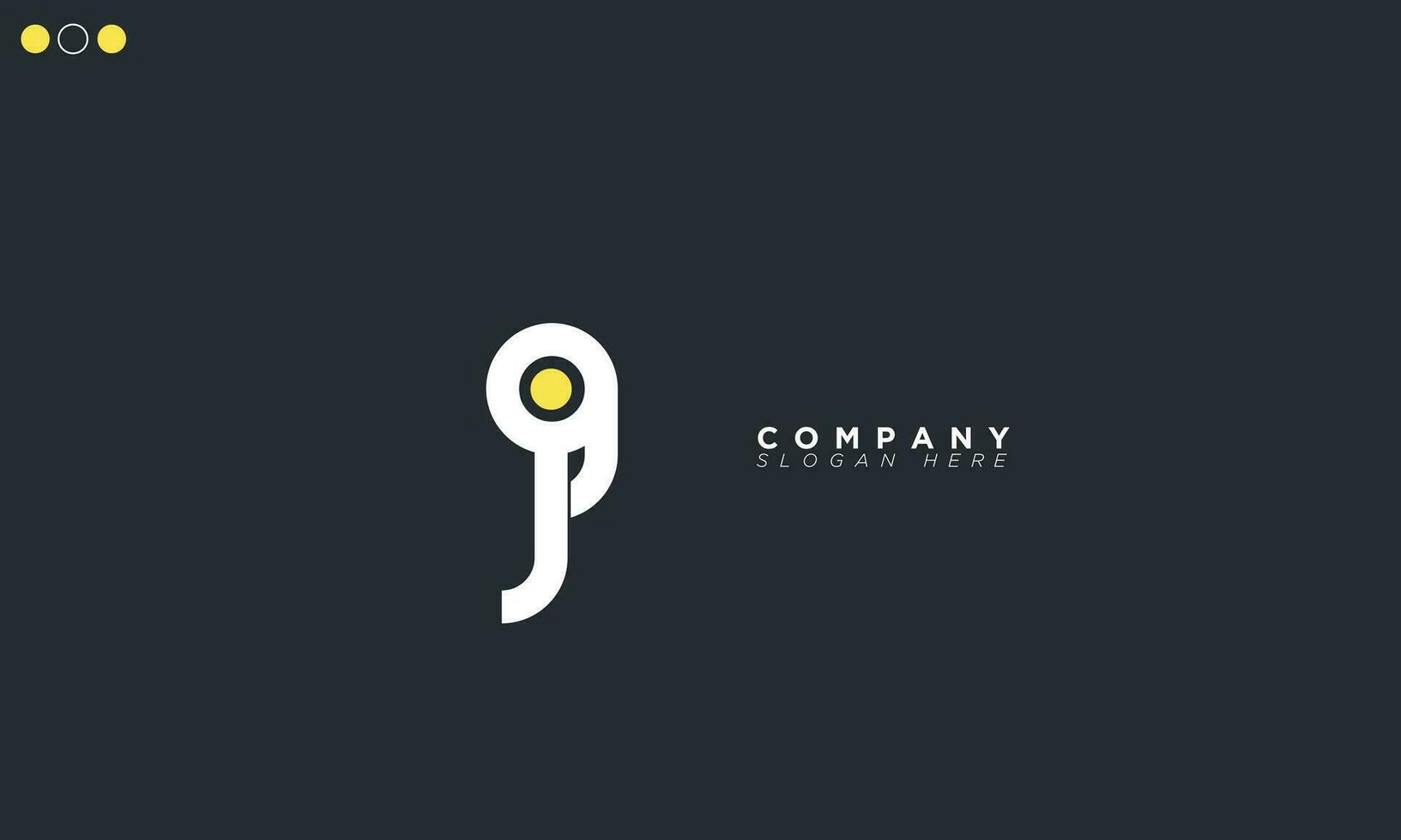 JG Alphabet letters Initials Monogram logo GJ, J and G vector