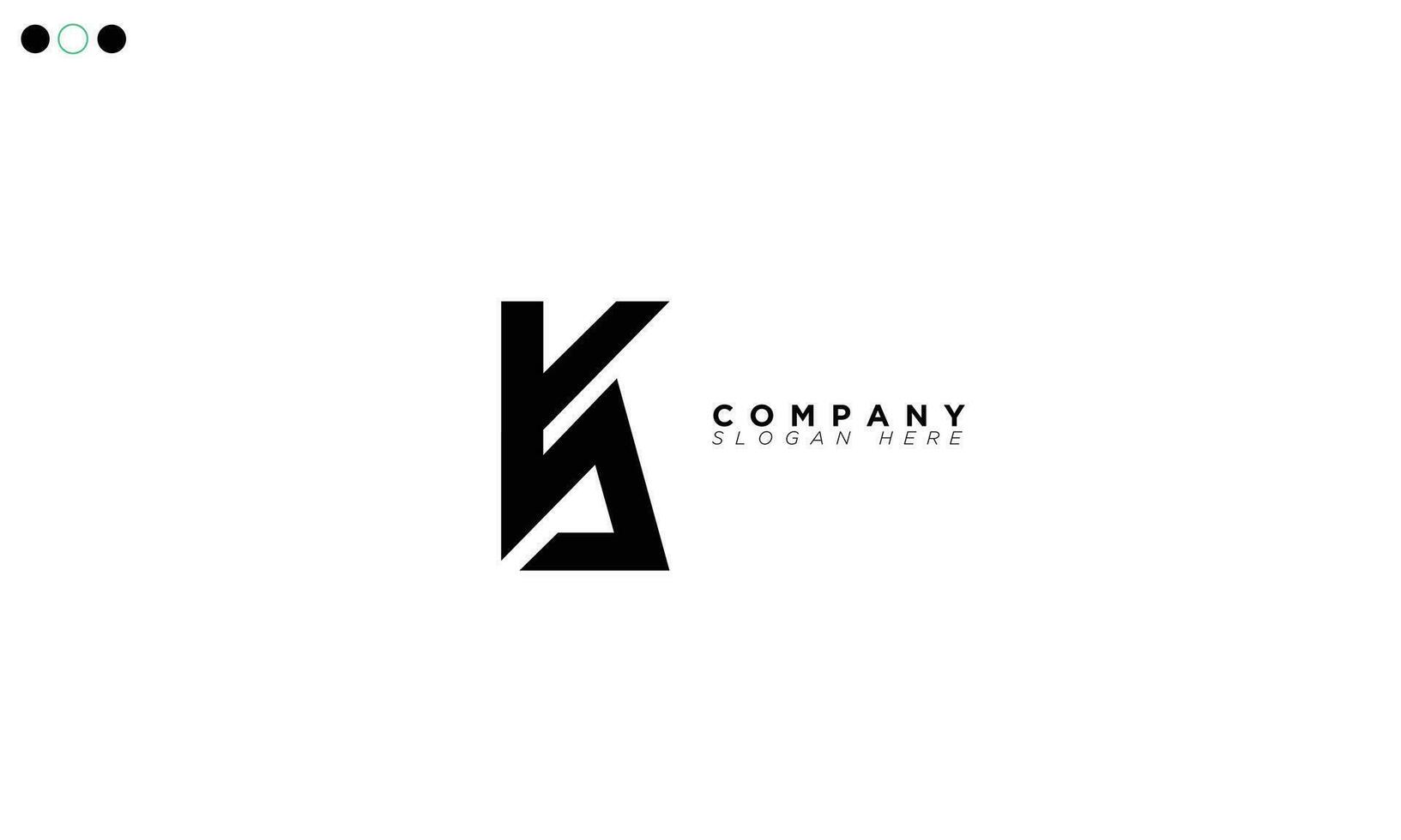 KA Alphabet letters Initials Monogram logo AK, K and A vector