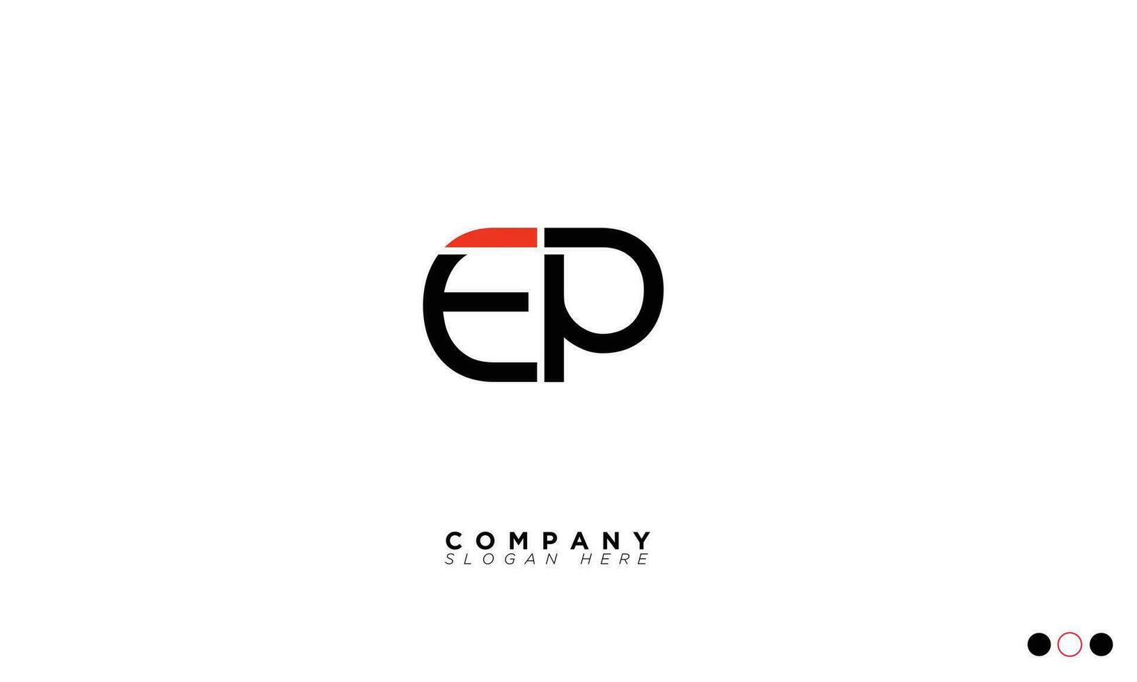 EP Alphabet letters Initials Monogram logo PE, E and P vector