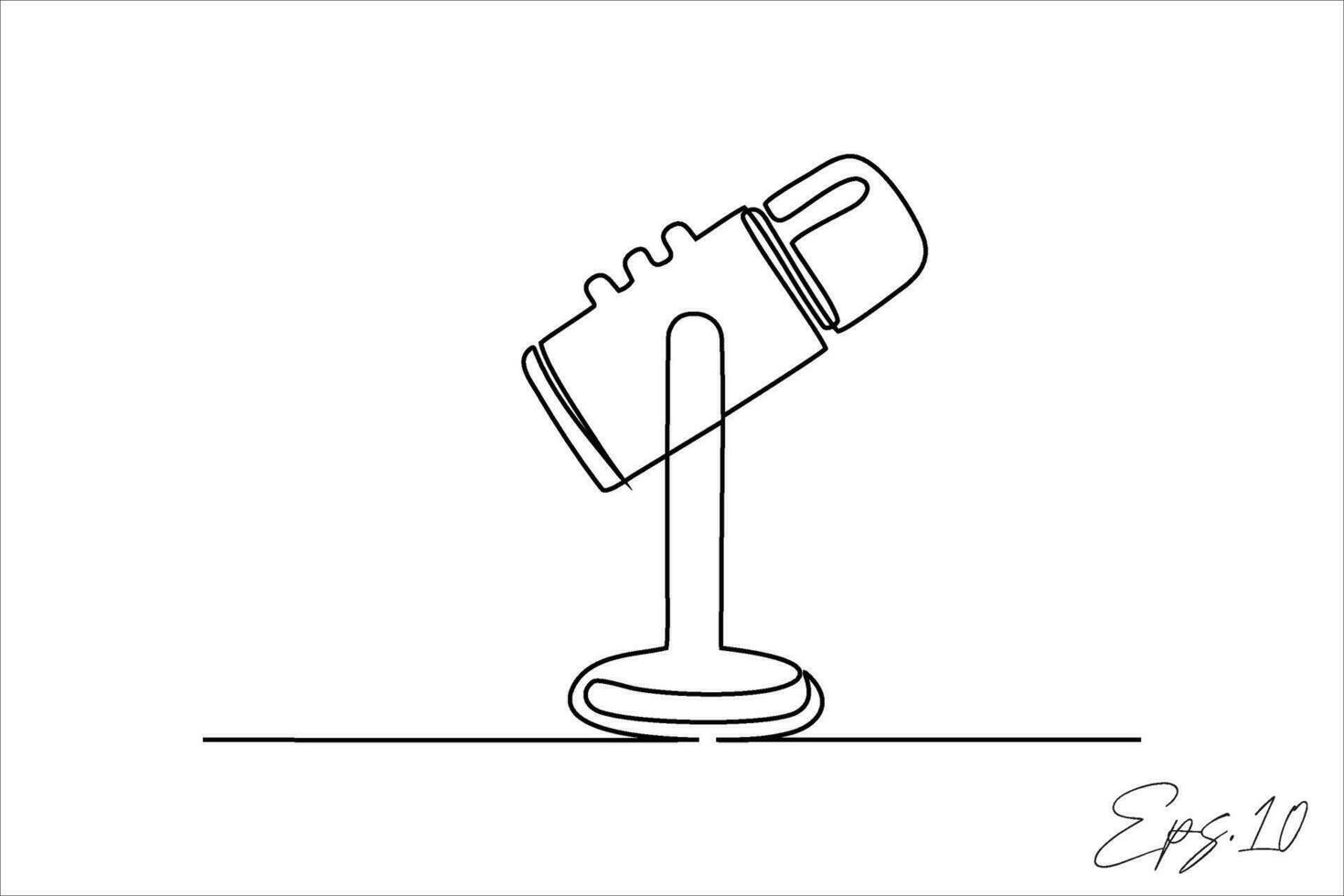 a microphone with a microphone in the middle vector