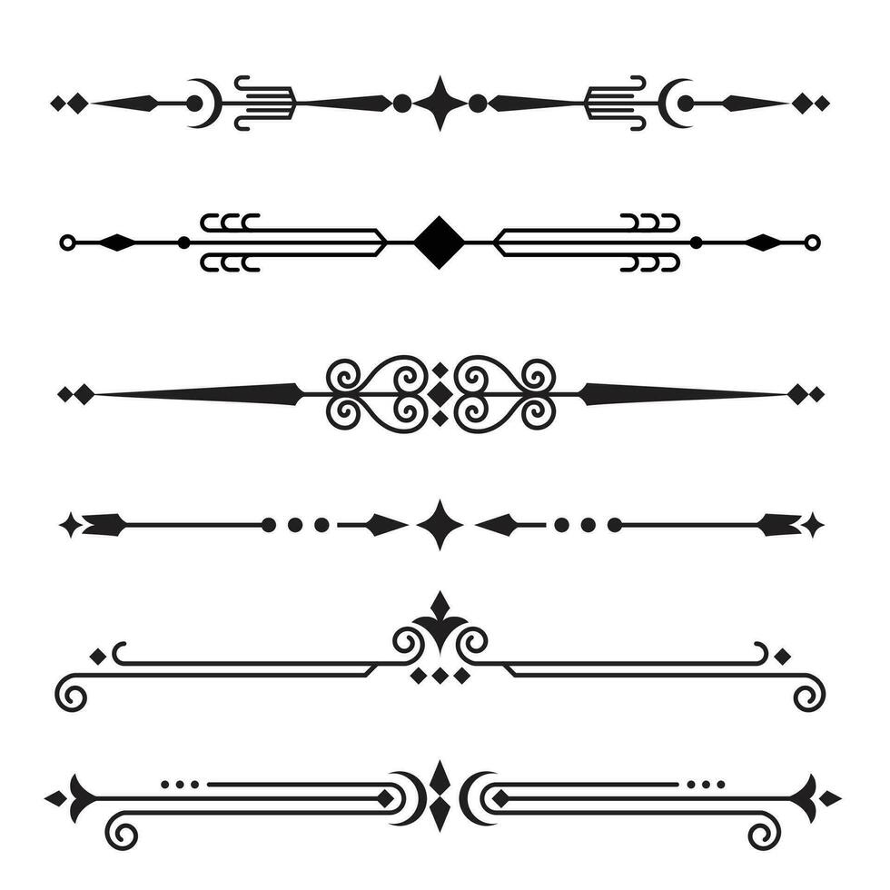 texto divisor ornamento haz vector