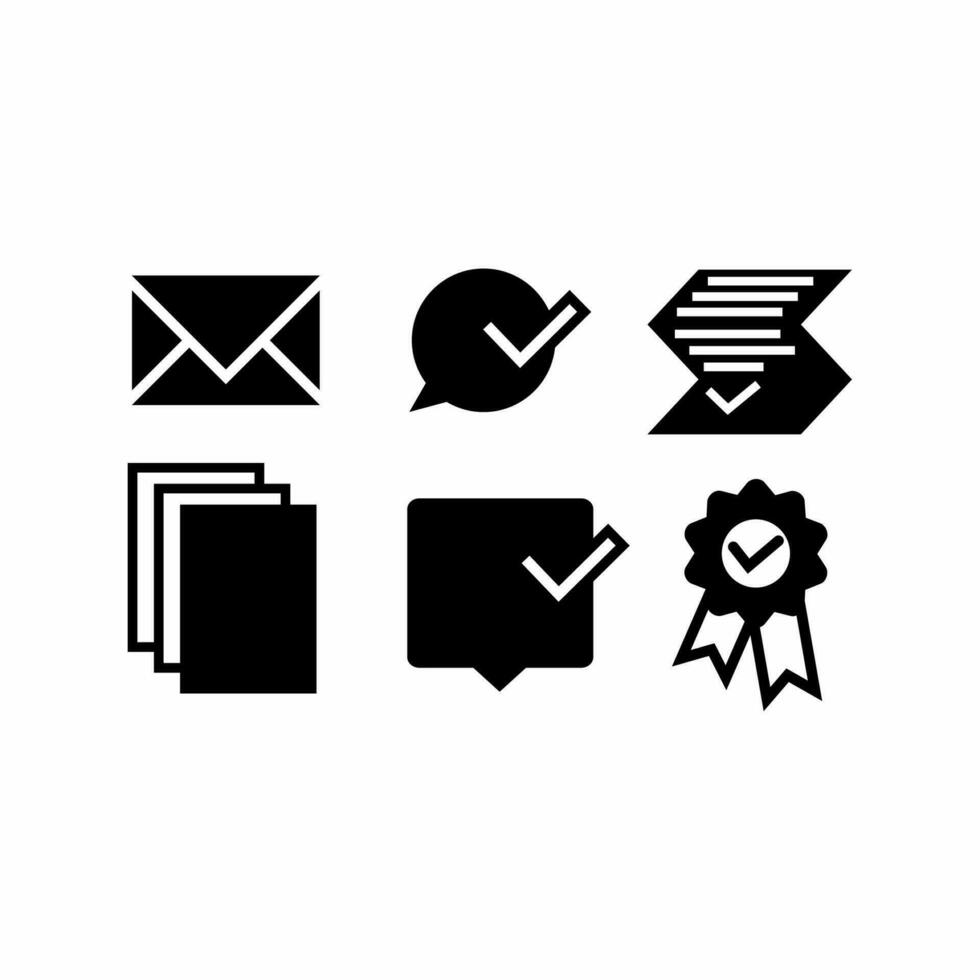 set icon collection vector message