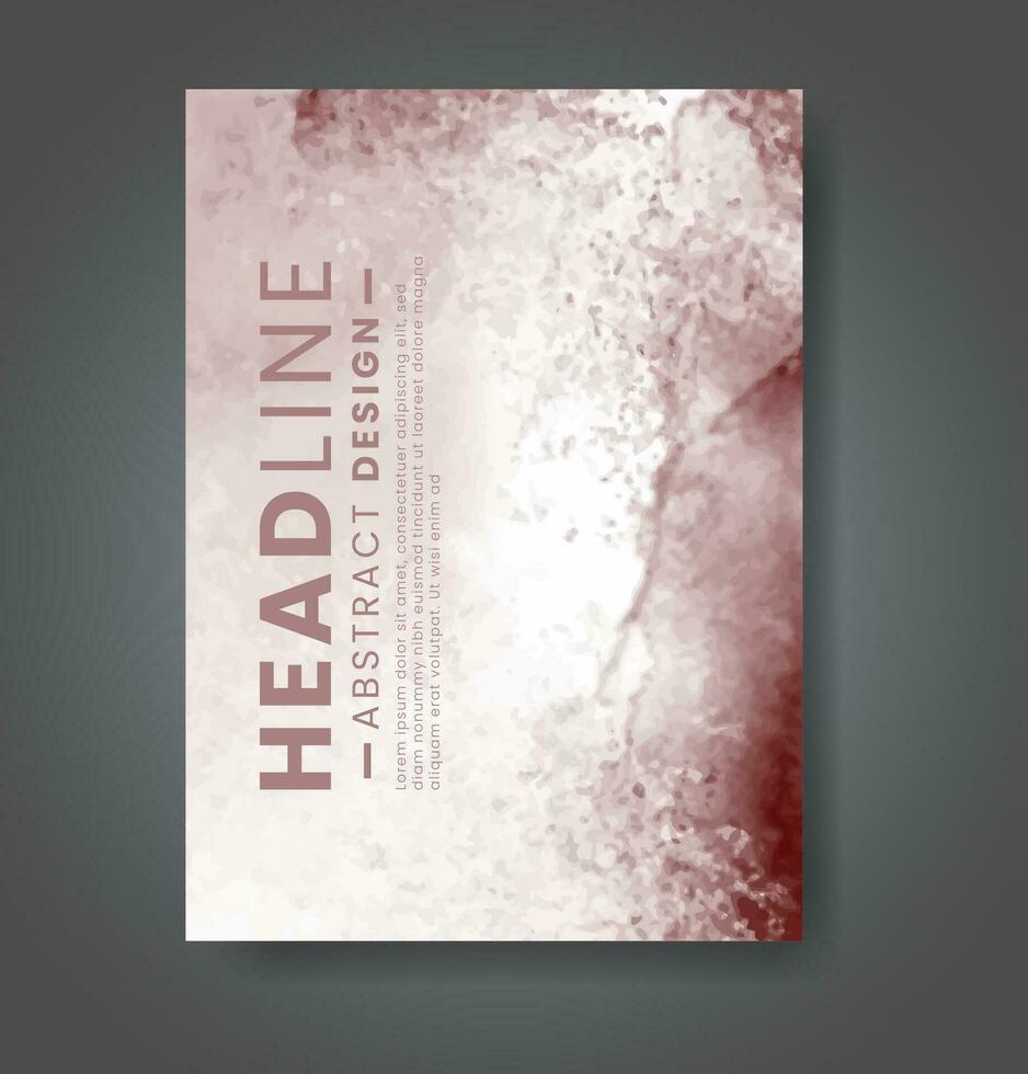 Cover template with watercolor background. Design for your cover, date, postcard, banner, logo. vector