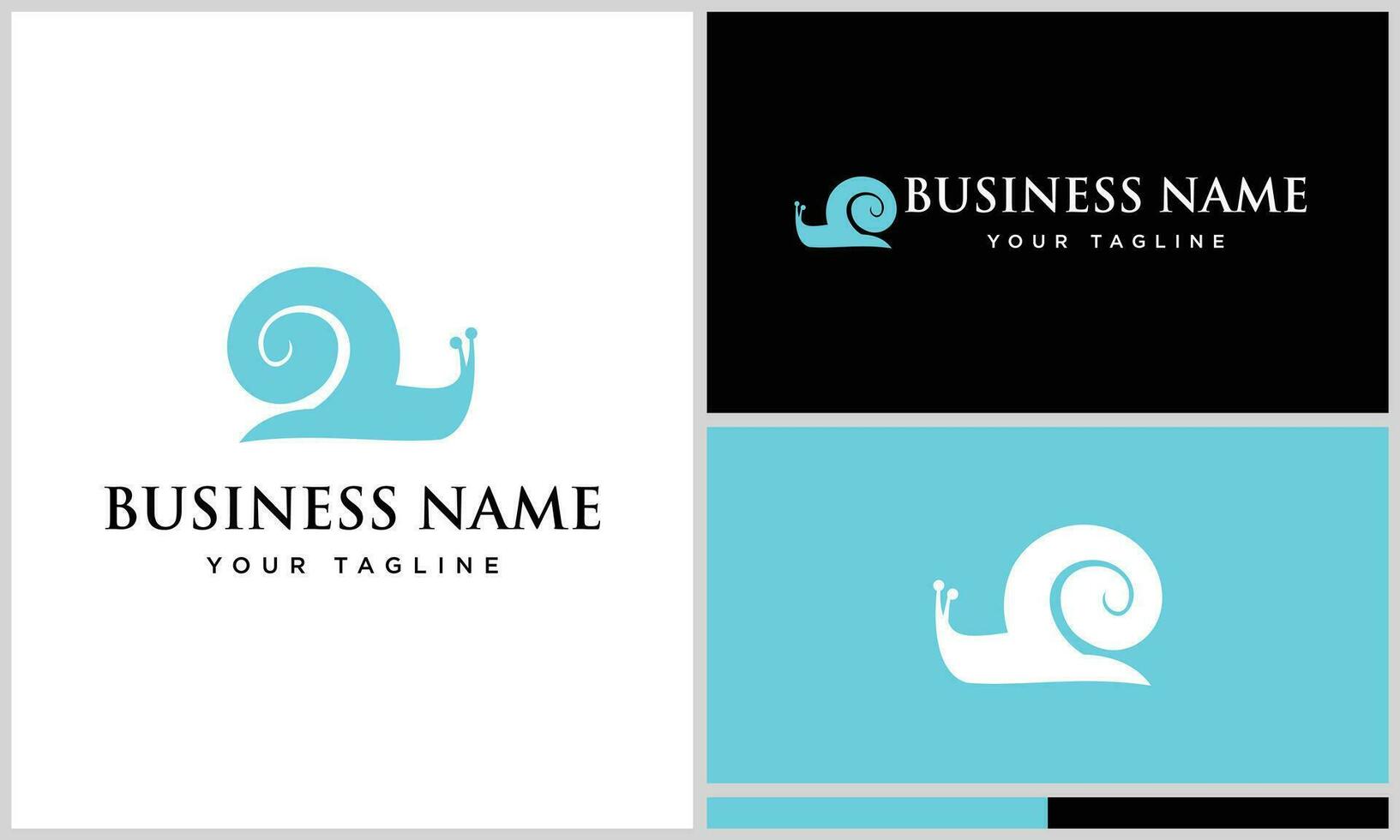 line art snail logo template vector
