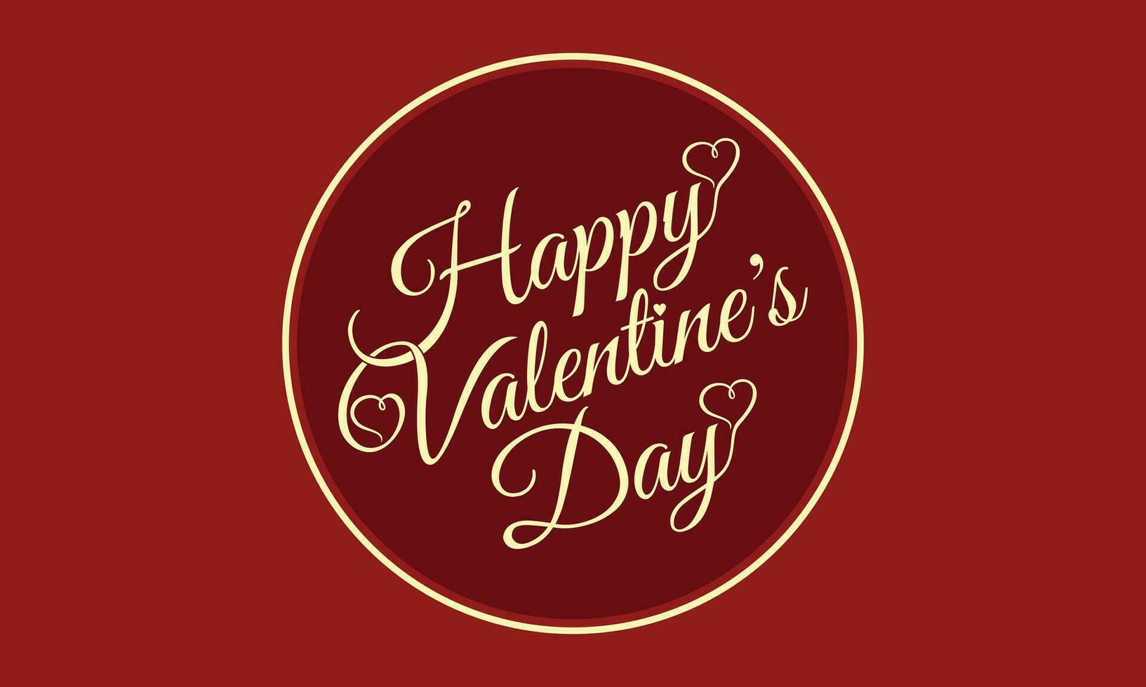 happy valentine's day logo template vector