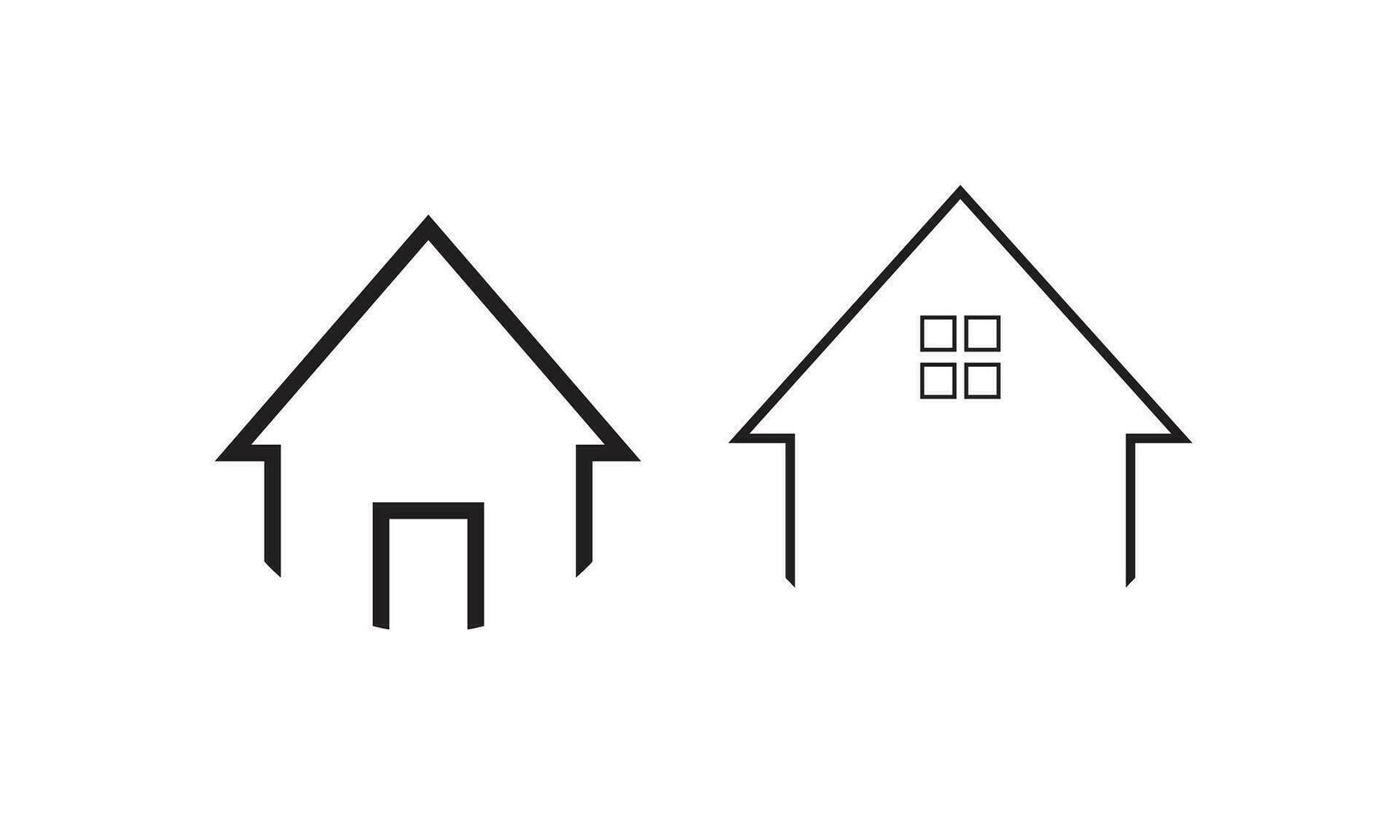 Home Line Icons, vector Maison