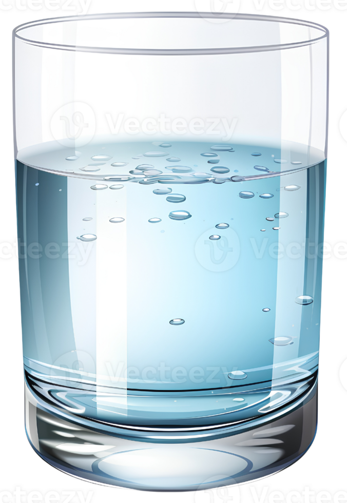 Wasser Glas trinken ai generativ png