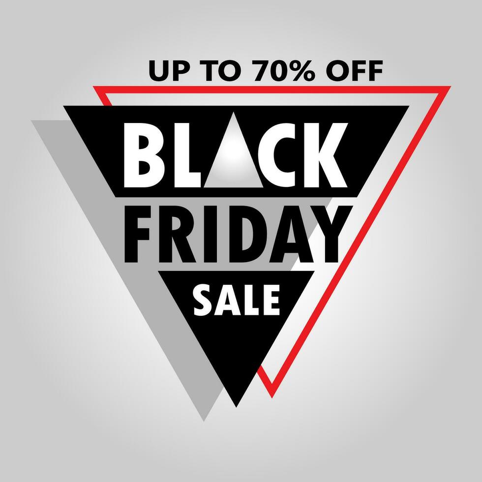 Black Friday Sale Vector Design Illustration with Grey Gradient Colored Background