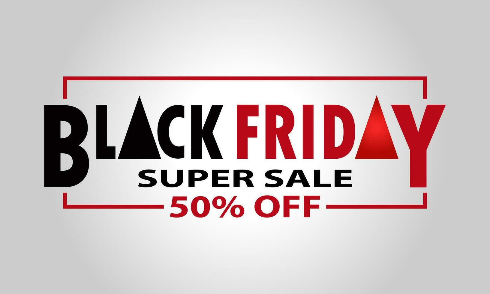 Black Friday Sale Banner Vector Design Illustration with Grey Gradient Colored Background