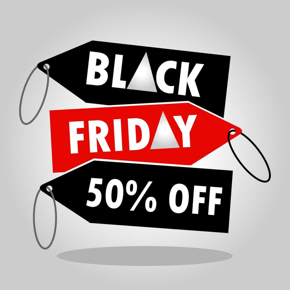 Black Friday Sale Vector Design Illustration with Grey Gradient Colored Background