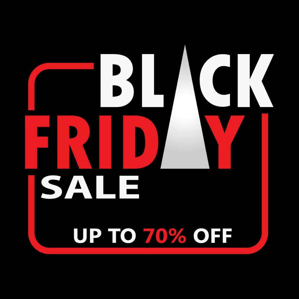 Black Friday Sale Vector Design Illustration with Black Background